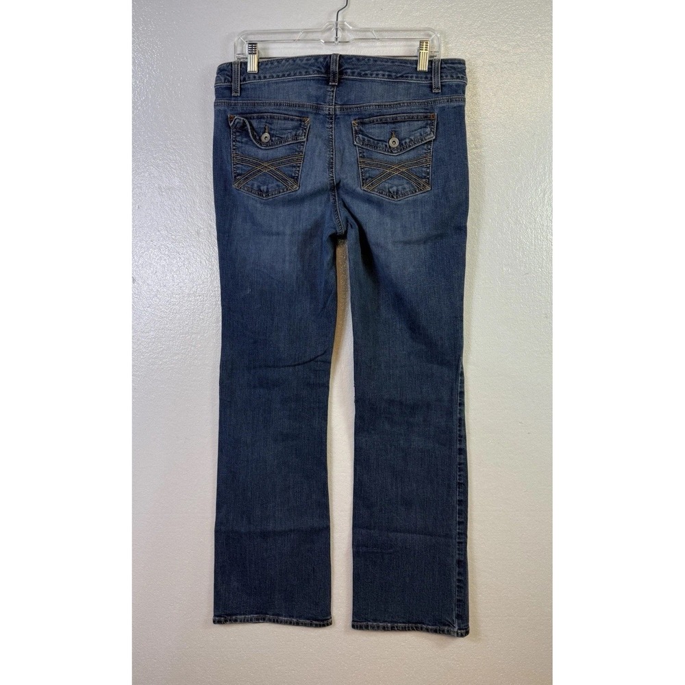 Vtg Tommy Hilfiger Freedom Jeans Bootcut Womens Sz 10R Blue Denim Y2K Distressed